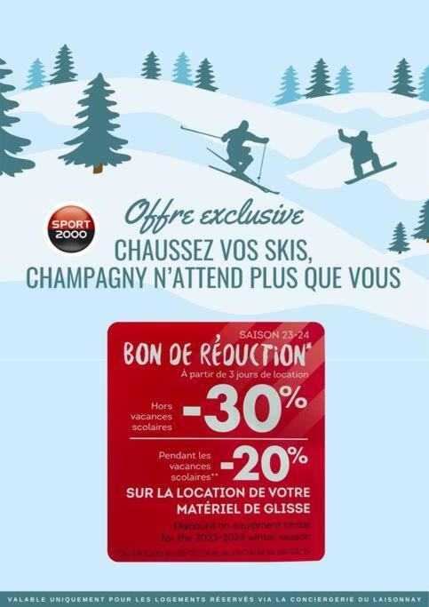 T3 Champagny-En-Vanoise Avec Terrasse Plein Sud La Plagne Exteriör bild